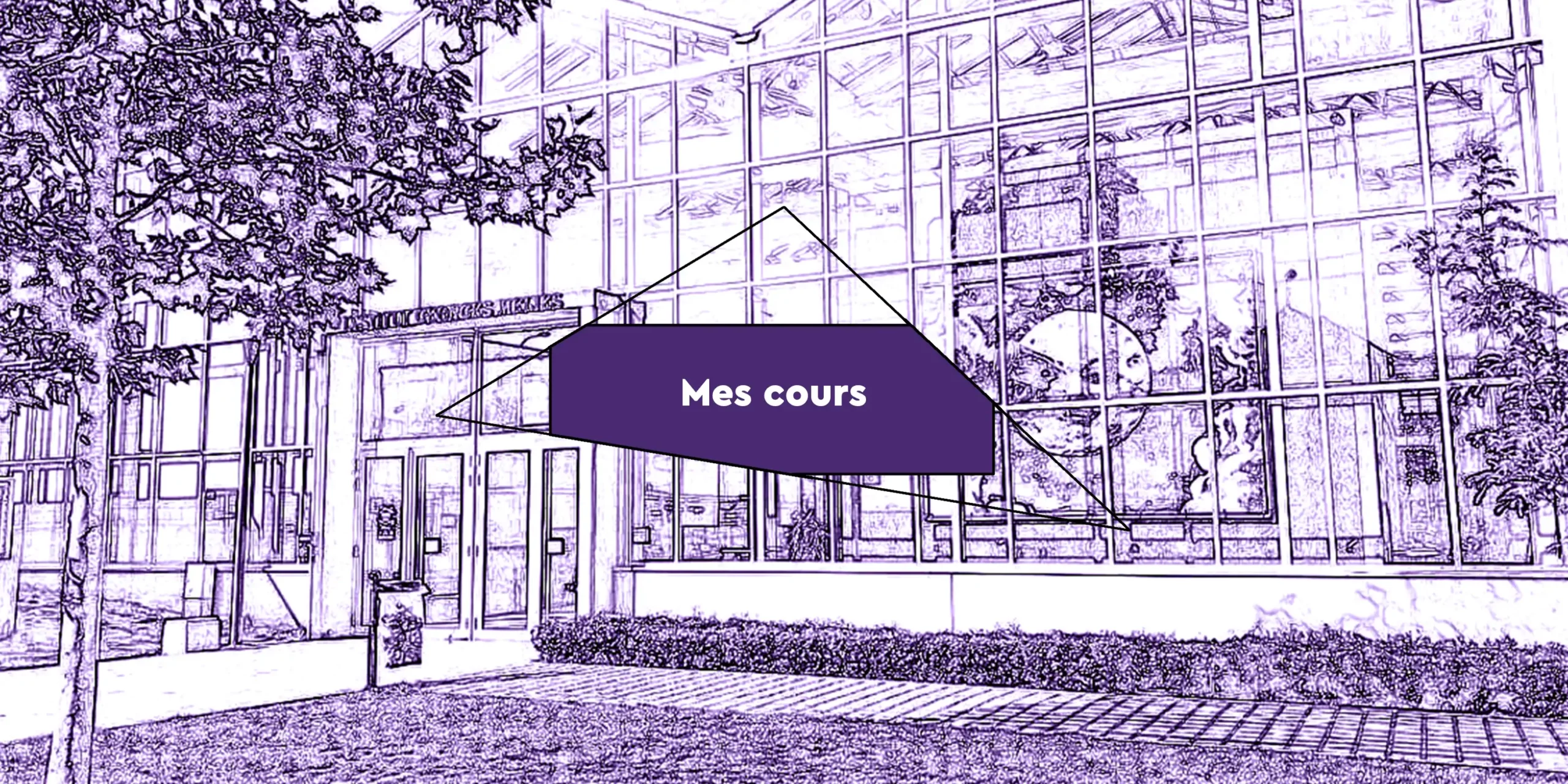 Illustration Mes cours version crayonnée