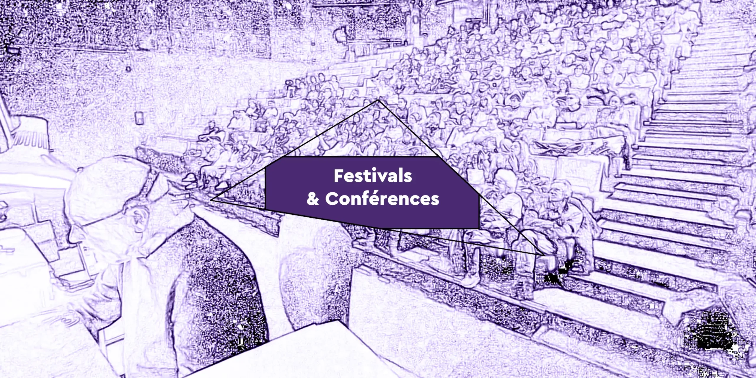 Festivals et conférences version crayonnée